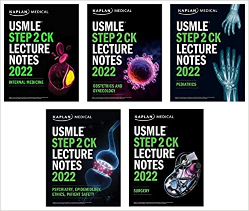USMLE مرحله 2 یادداشت های سخنرانی Kaplan 5 Volume kamel 2022 - آزمون های امریکا Step 2